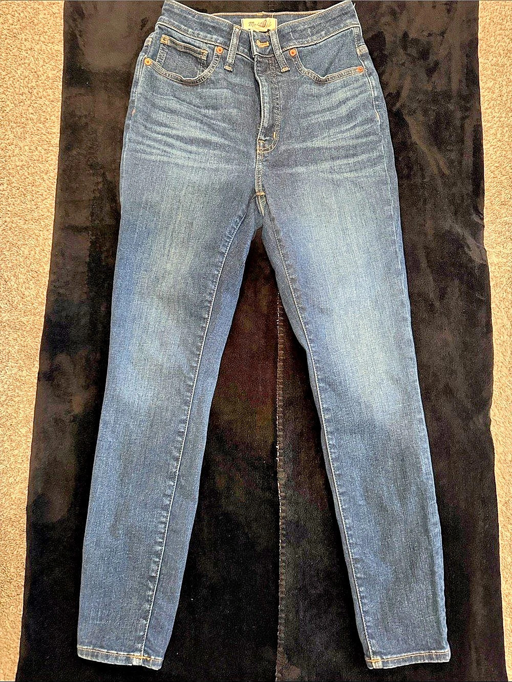 Madewell Curvy High-Rise Skinny Jeans Blue Waist 27